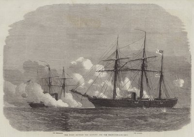 La lucha entre el Alabama y el Kearsarge de Edwin Weedon